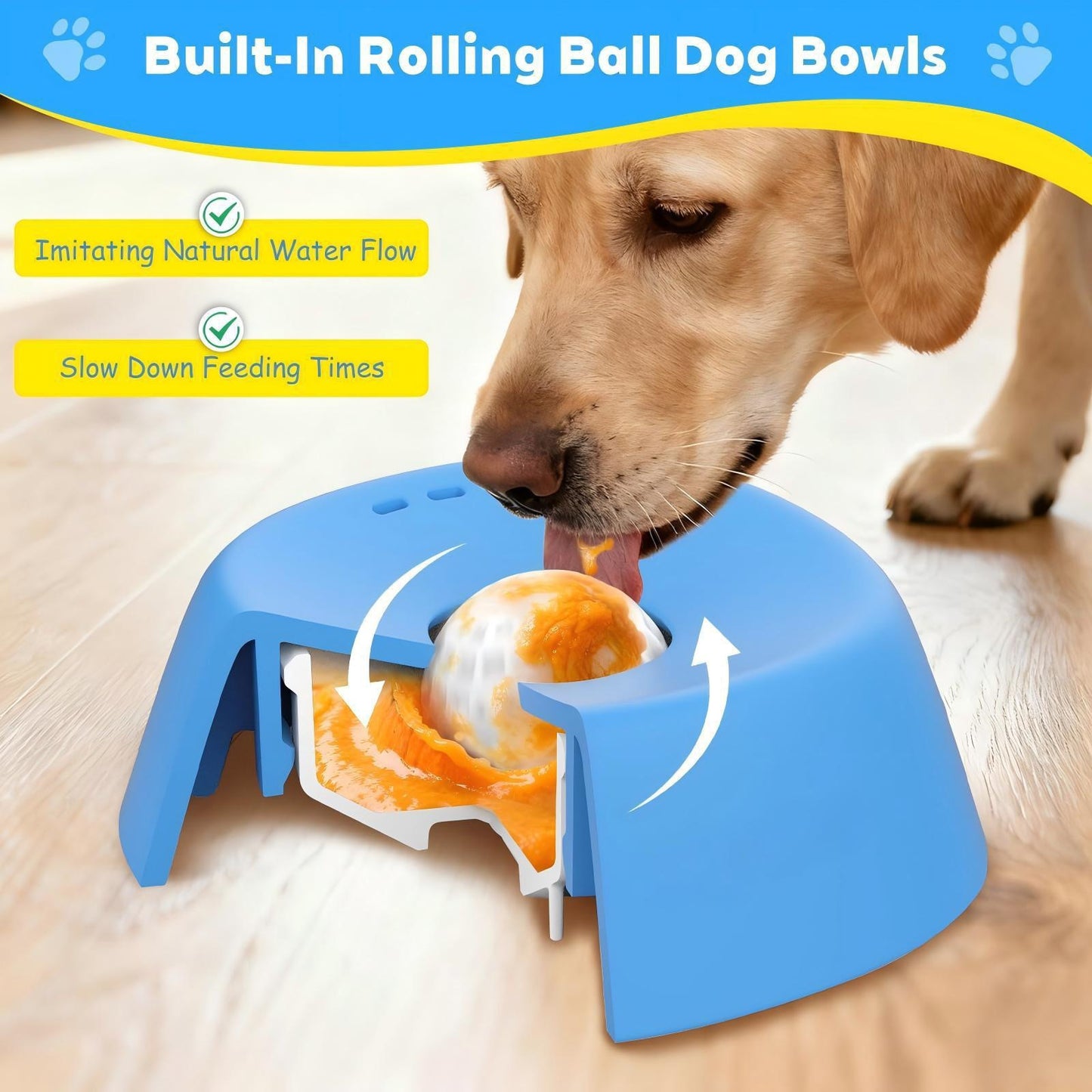Spherical Anti-Slip Dog Lick Bowl